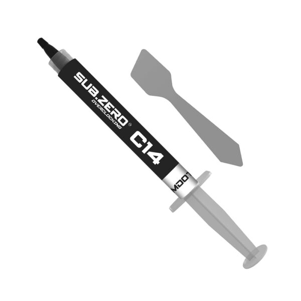 ATOMDOTS C14 (incl. Spatula, 2 g) Premium Performance Thermal Paste for All Processors (CPU, GPU – PC, PS4, Xbox), Very high Thermal Conductivity, Long Durability, Safe Application 13.6 W/m*K